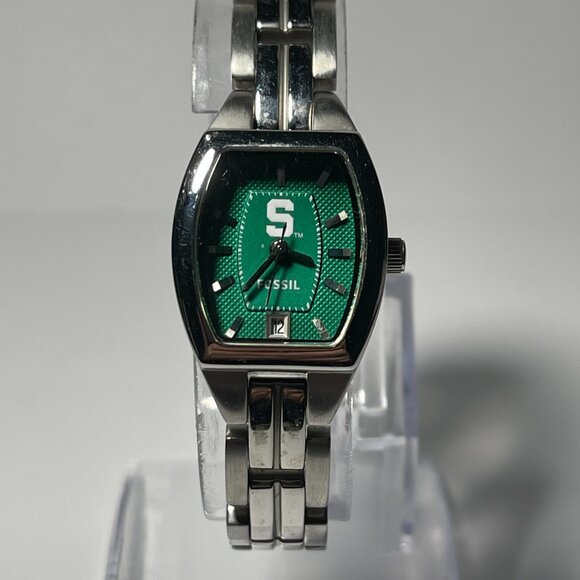 Michigan State Spartans NCAA Stainless-Steel Bracelet Watch by Fossil !!NEW!! - Picture 2 of 9